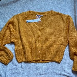 Cropped Yellow Sweater